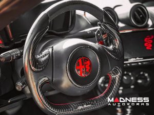 Alfa Romeo 4C Carbon Fiber Paddle Shifters - Red Accent 